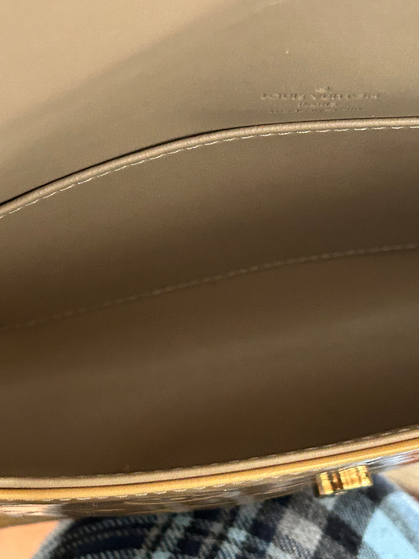 Louis Vuitton Monogram Vernis Thompson Street Beige Bag