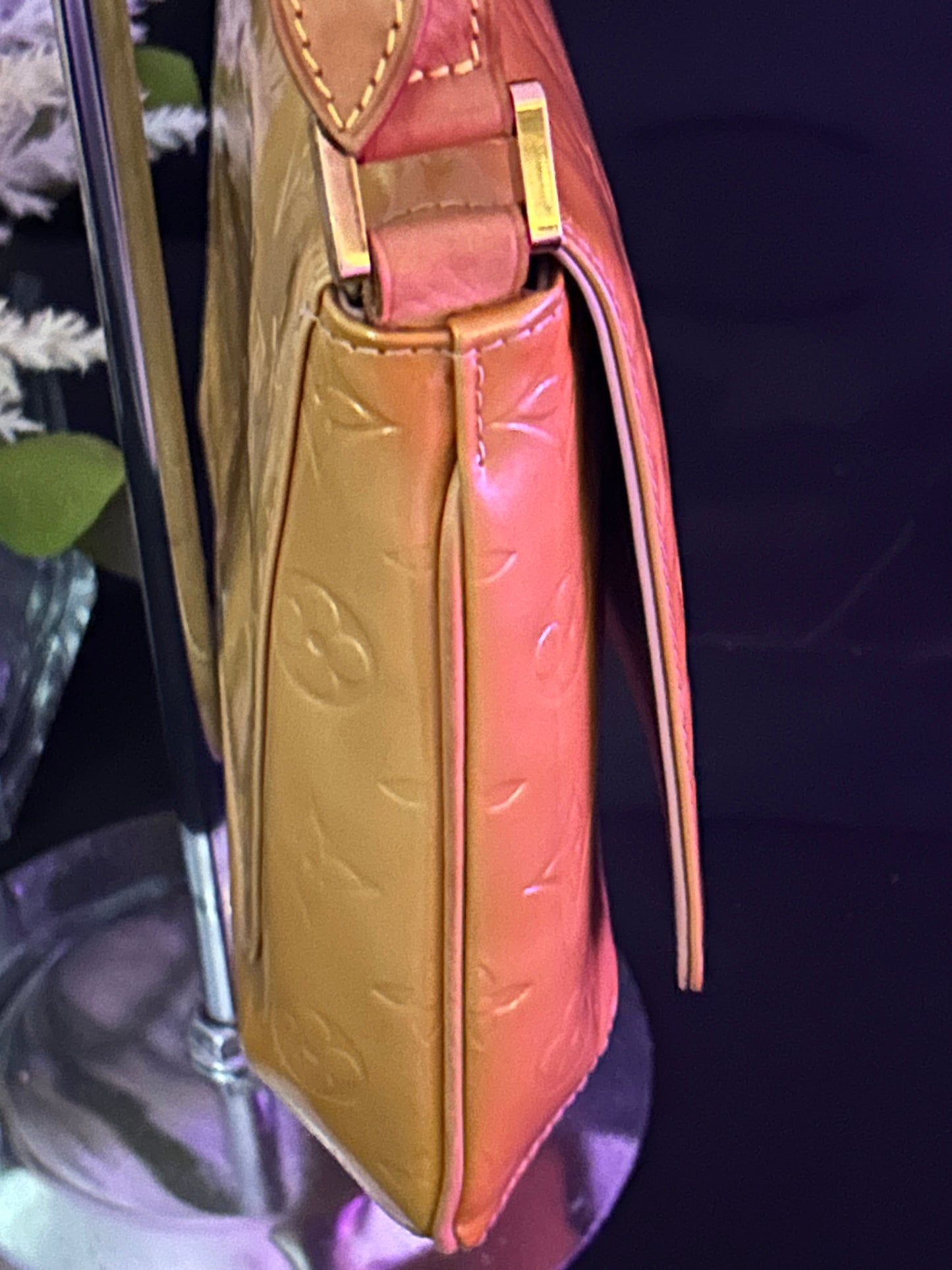 Louis Vuitton Monogram Vernis Thompson Street Beige Bag