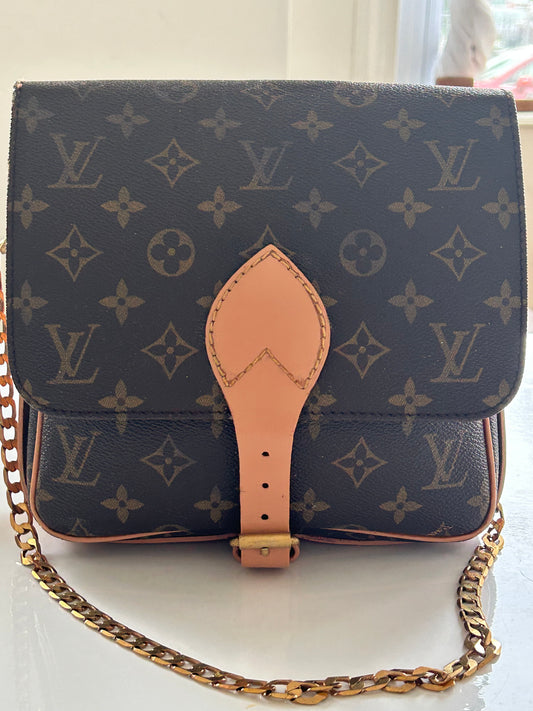 Authentic Louis Vuitton Monogram Cartouchiere MM