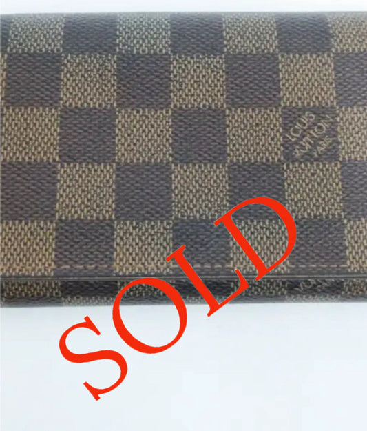 Louis Vuitton Damier Ebene Porte Monnie Billets Tresor Wallet