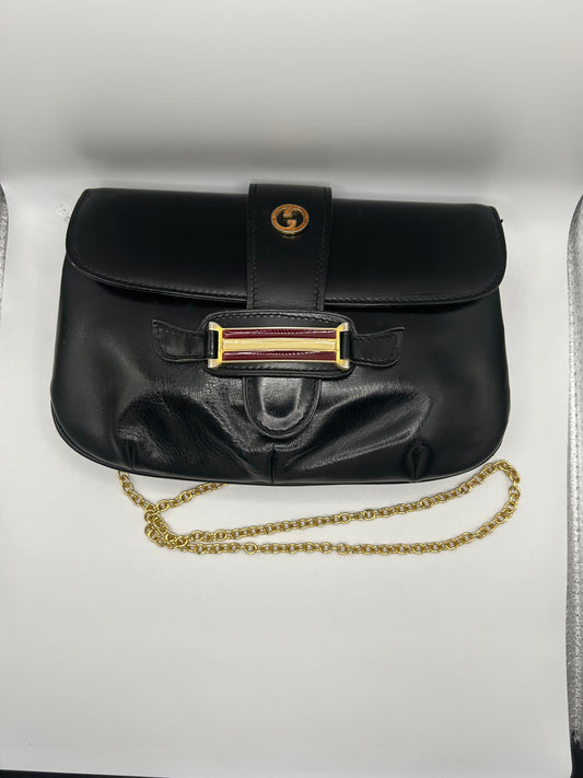 Authentic Gucci Clutch With Chain