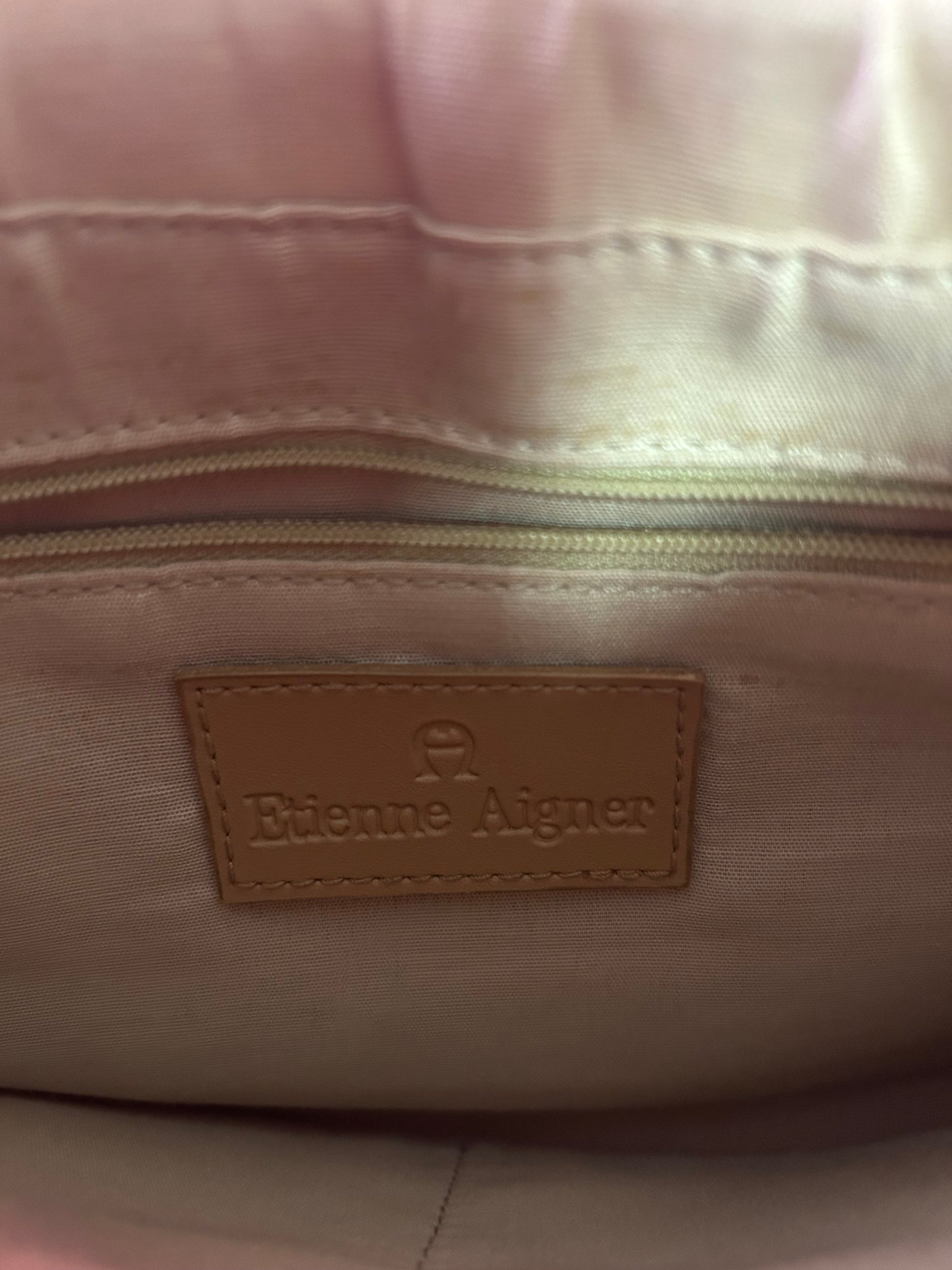 Beige Designer Etienne Aigner Bag